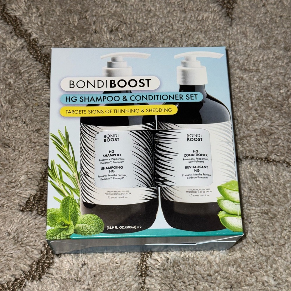 BONDIBOOST HG Anti-Thinning Shampoo & Conditioner, Sulfate-Free, 16.90 Fl Oz